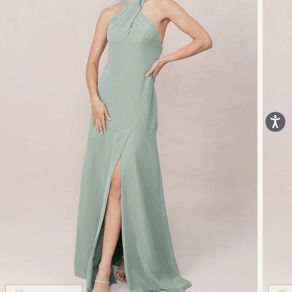 NWT Revelry Athena Chiffon Dress in Sage